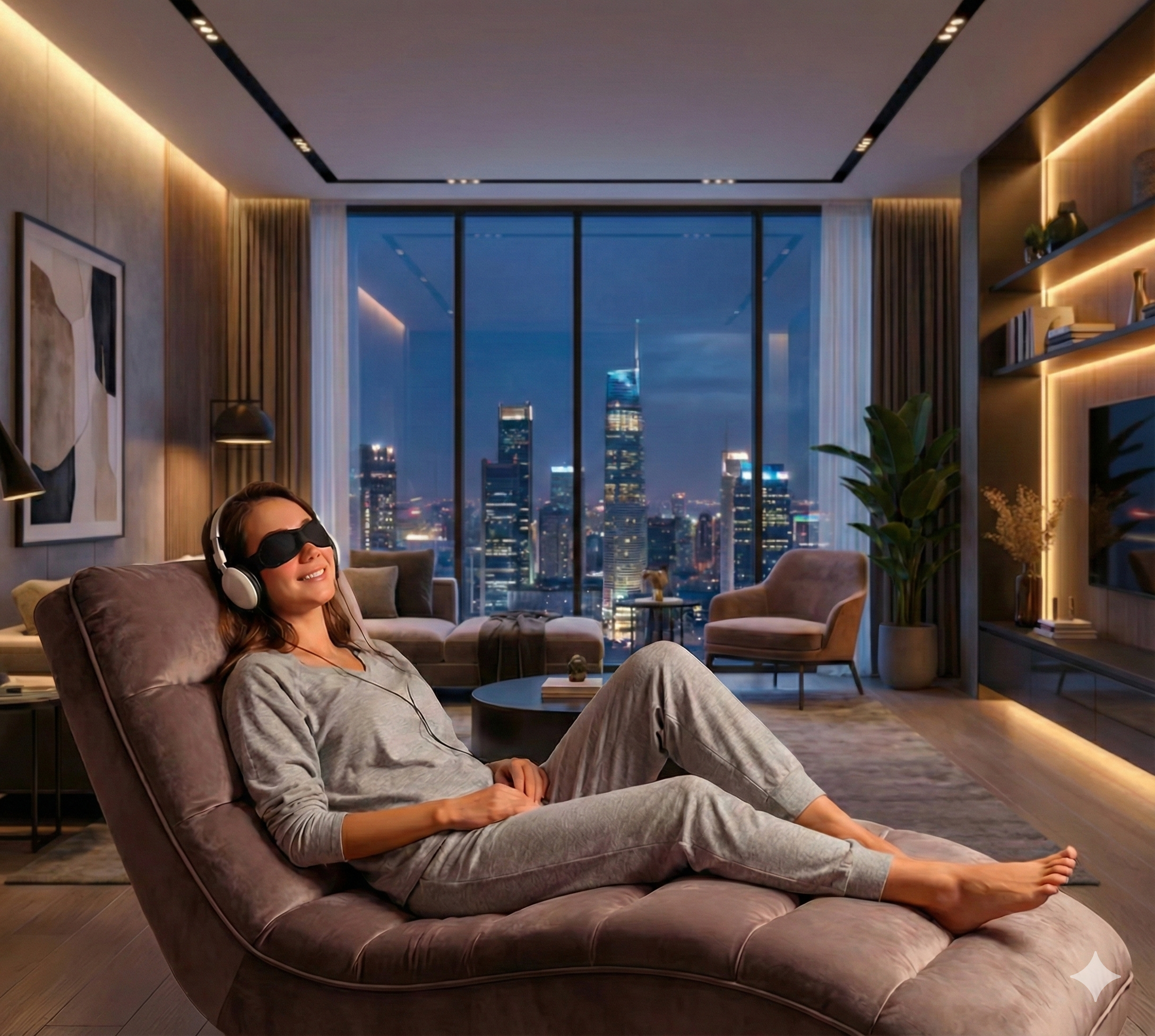 Experiencia sensorial con auriculares